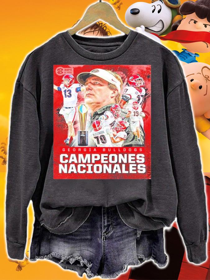 Georgia Bulldogs Campeones Nacionales 2022 Shirt sweatshirt