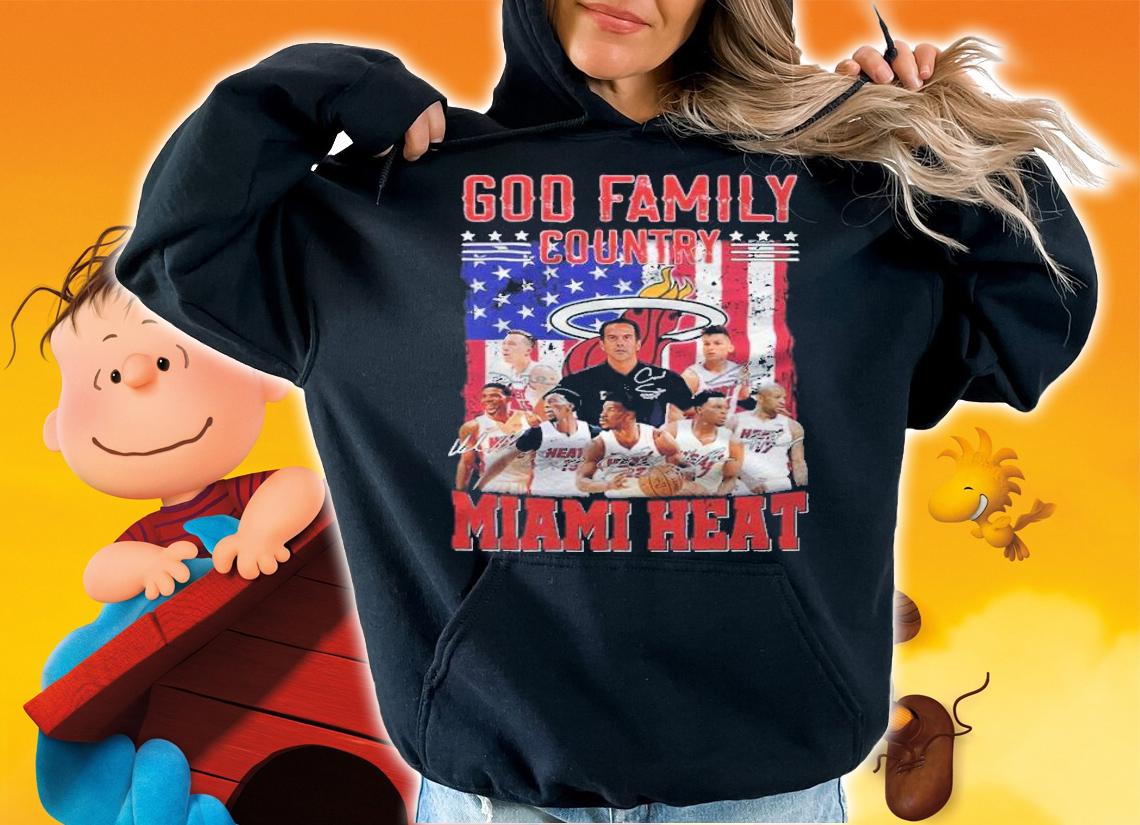 God Family Country Miami Heat Shirt hoodie