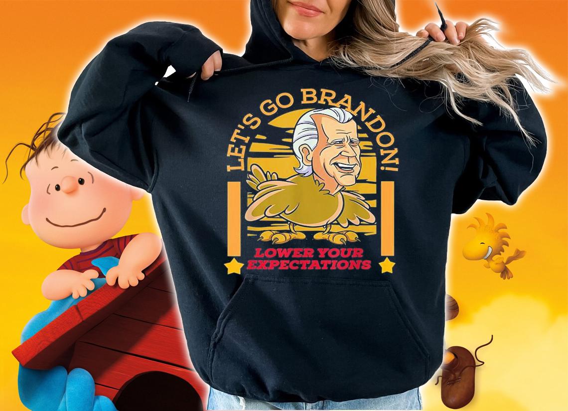 Let's Go Brandon Thanksgiving Lower Your Expectations Anti Biden T-Shirt