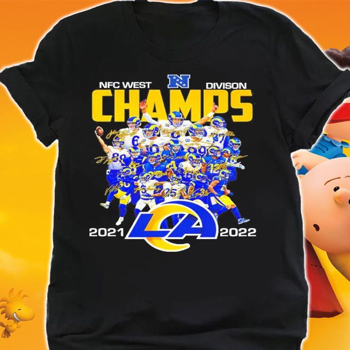 Los Angeles Rams NFC West Division Champs 2021-2022 Signatures Shirt shirt