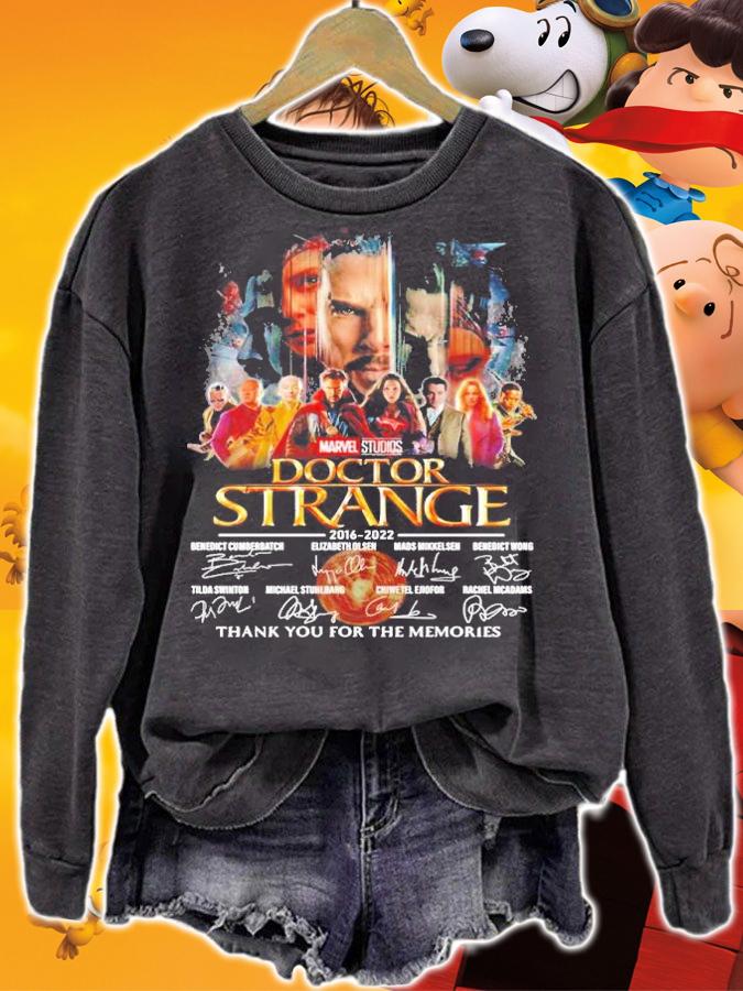 Marvel Studios Doctor Strange 2016-2022 Signatures Thank You For The Memories Shirt sweatshirt