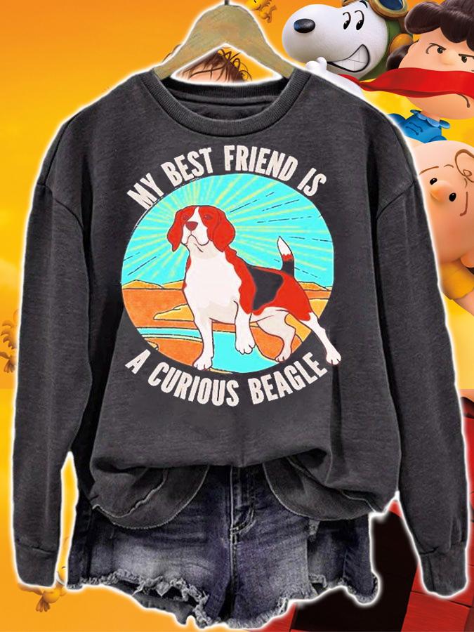 My Best Friend Is A Curious Beagle T-Shirt sweatshirt