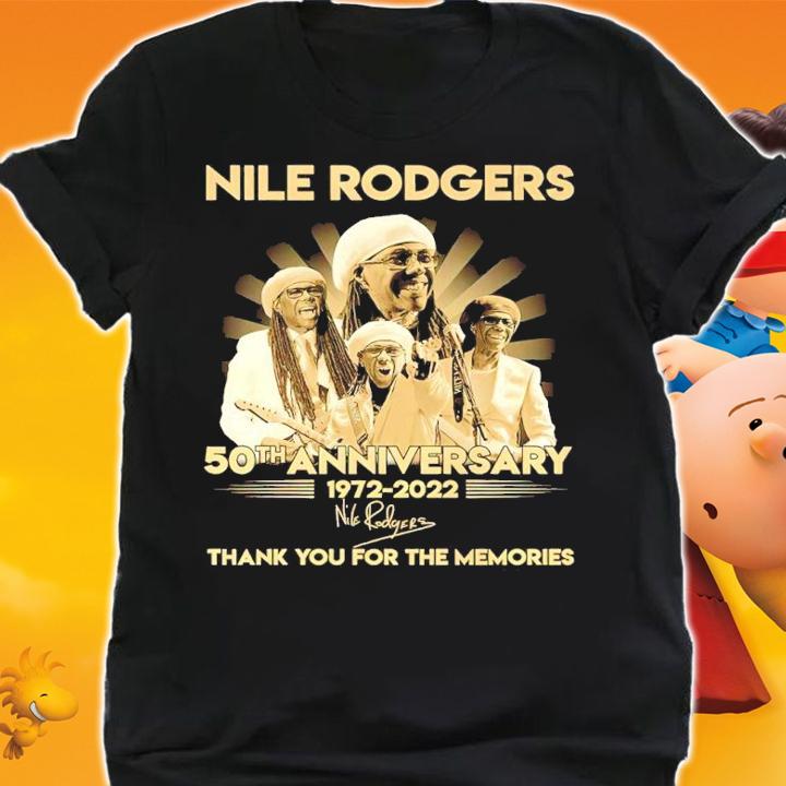 Nile Rodgers 50th anniversary 1972-2022 signature shirt shirt