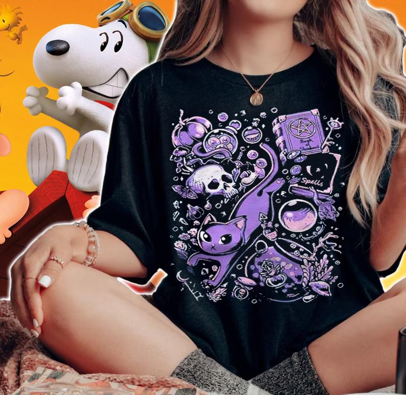 Pixel eye bat witch stuff T-shirt woman shirt