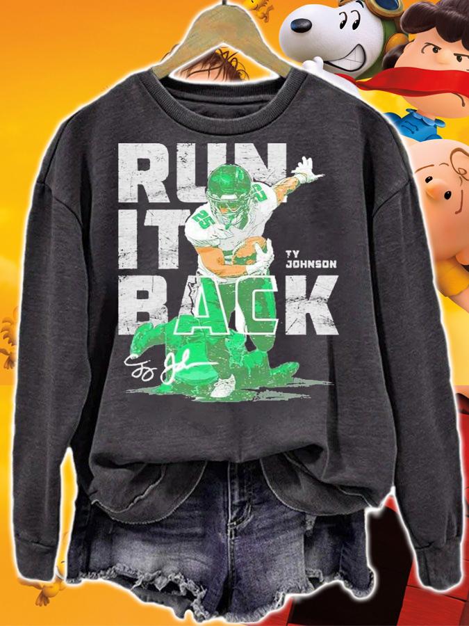Ty Johnson Run It Back New York Football Shirt sweatshirt