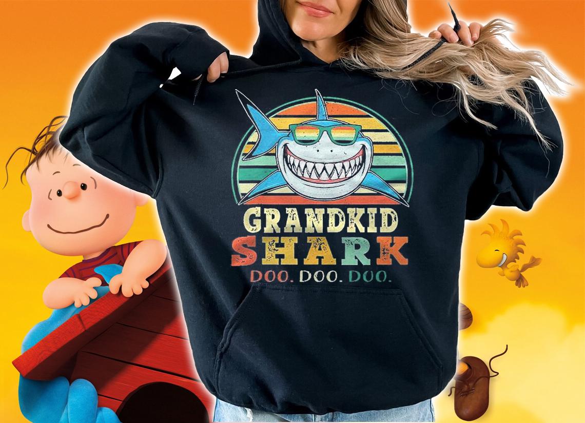 Vintage Grandkid Shark Doo Doo For Boy Girl Kids Baby Shirt