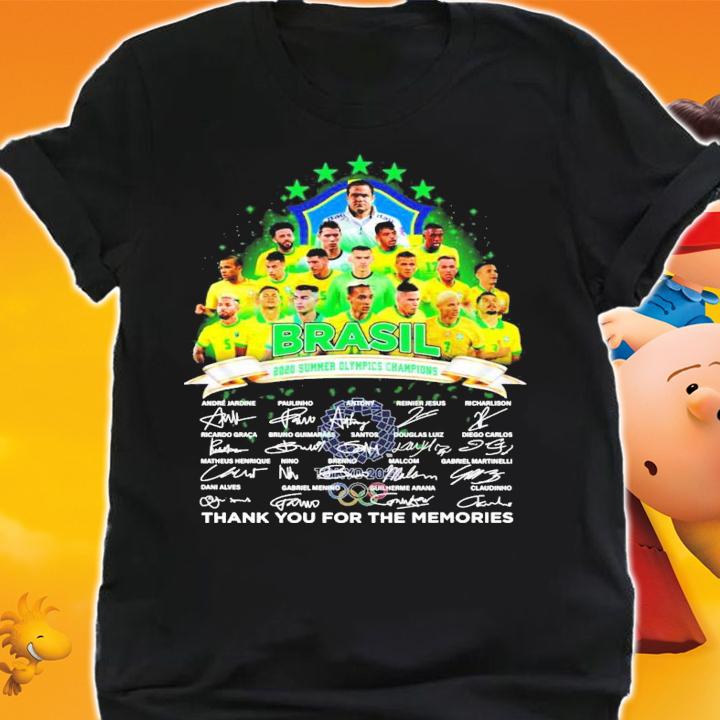 Brasil 2020 Summer Olympic Champions signatures shirt shirt