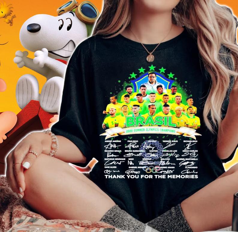 Brasil 2020 Summer Olympic Champions signatures shirt woman shirt
