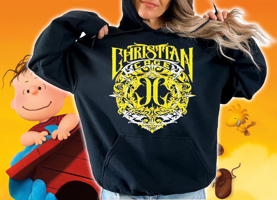 Christian Cage virtue gold T-shirt hoodie