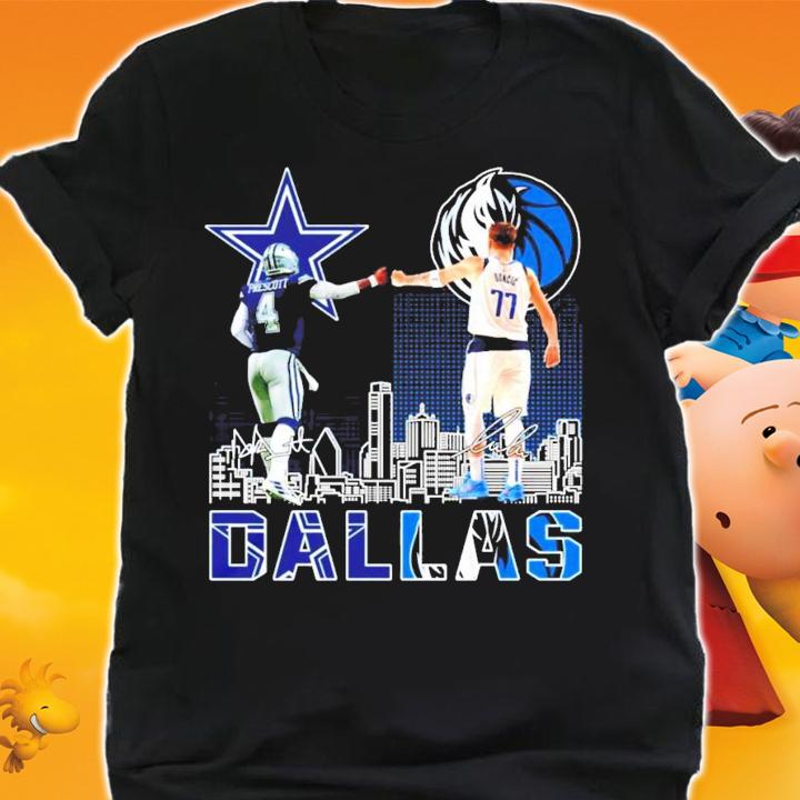 Dallas Prescott vs Doncic signature t-shirt shirt