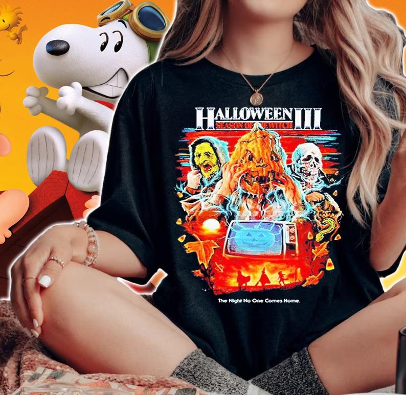 Halloween III season of the Witch horror movie T-shirt woman shirt
