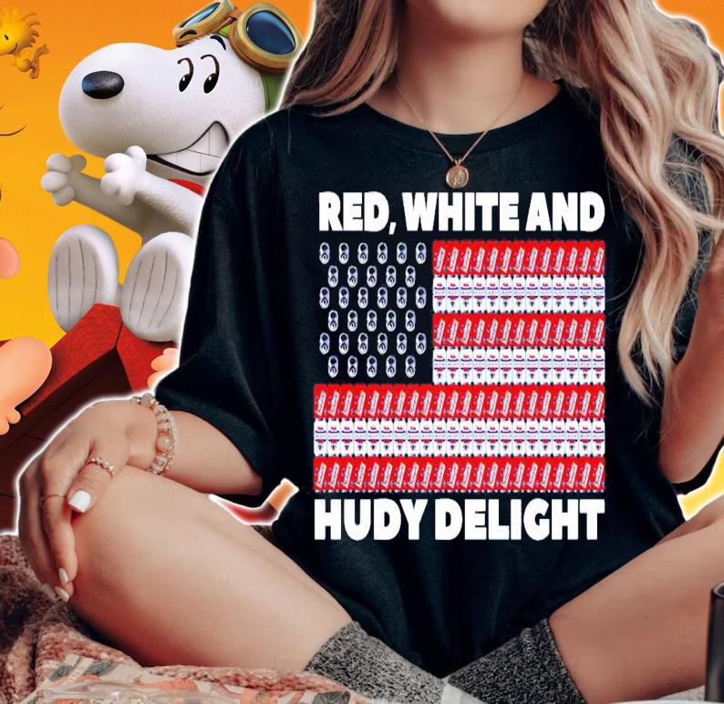 Red white and hudy delight shirt woman shirt