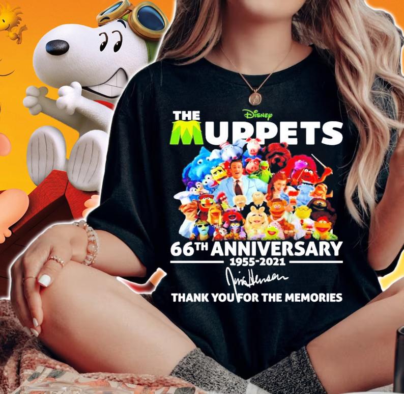 The Muppets 66th anniversary 1955-2021 signature t-shirt