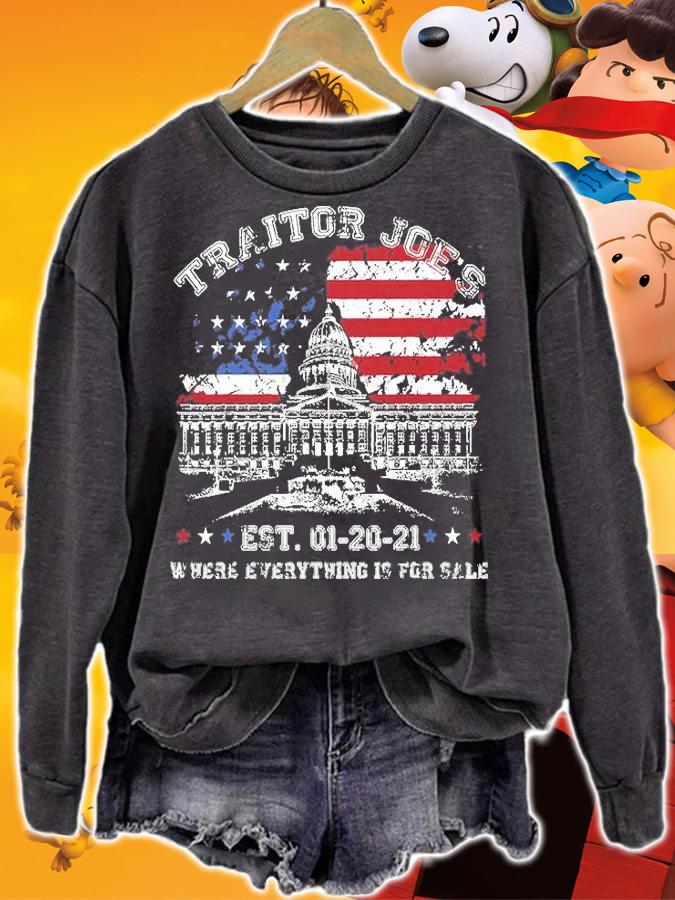 Traitor Joe's Est 1 20 21 Where Everything Is For Sale White House Vintage T-Shirt