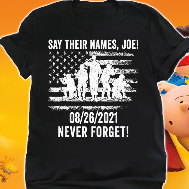 02 26 2021 Say Their Names Joe Never Forget T-Shirt