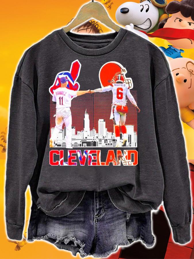 Cleveland Ramirez vs Mayfield signature t-shirt sweatshirt