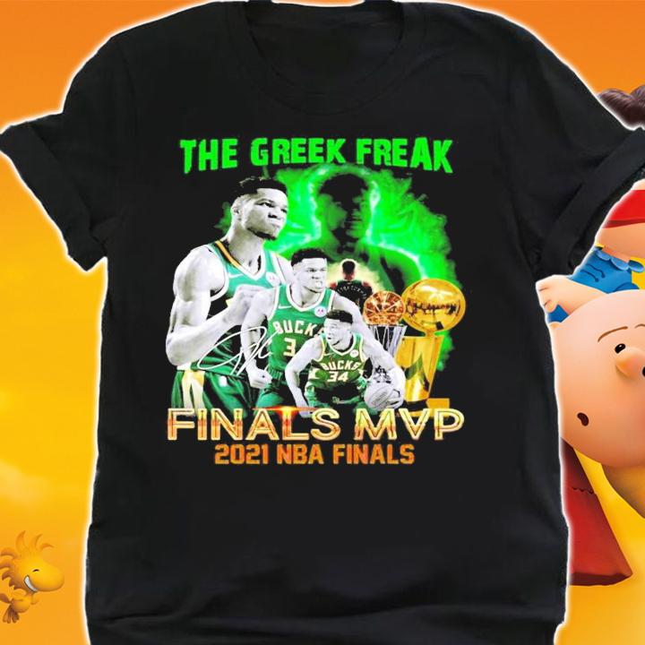Giannis Antetokounmpo the greek freak finals MVP 2021 NBA shirt