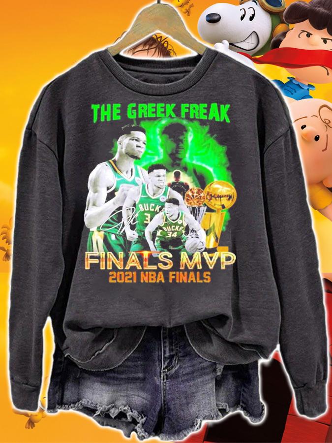 Giannis Antetokounmpo the greek freak finals MVP 2021 NBA shirt