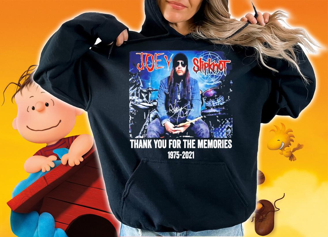 Joey Slipknot thank you for the memories signature shirt hoodie