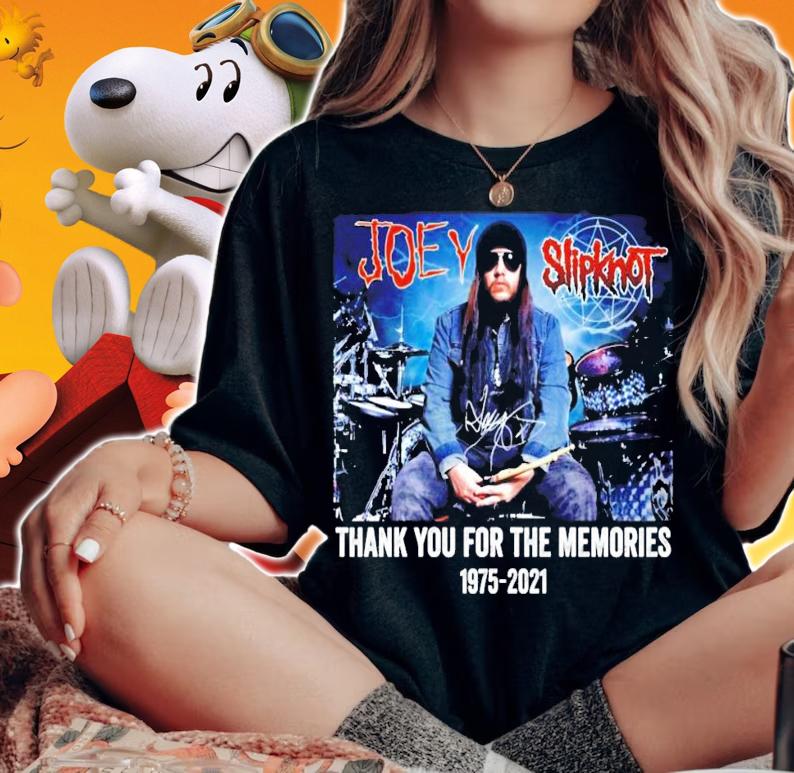 Joey Slipknot thank you for the memories signature shirt woman shirt