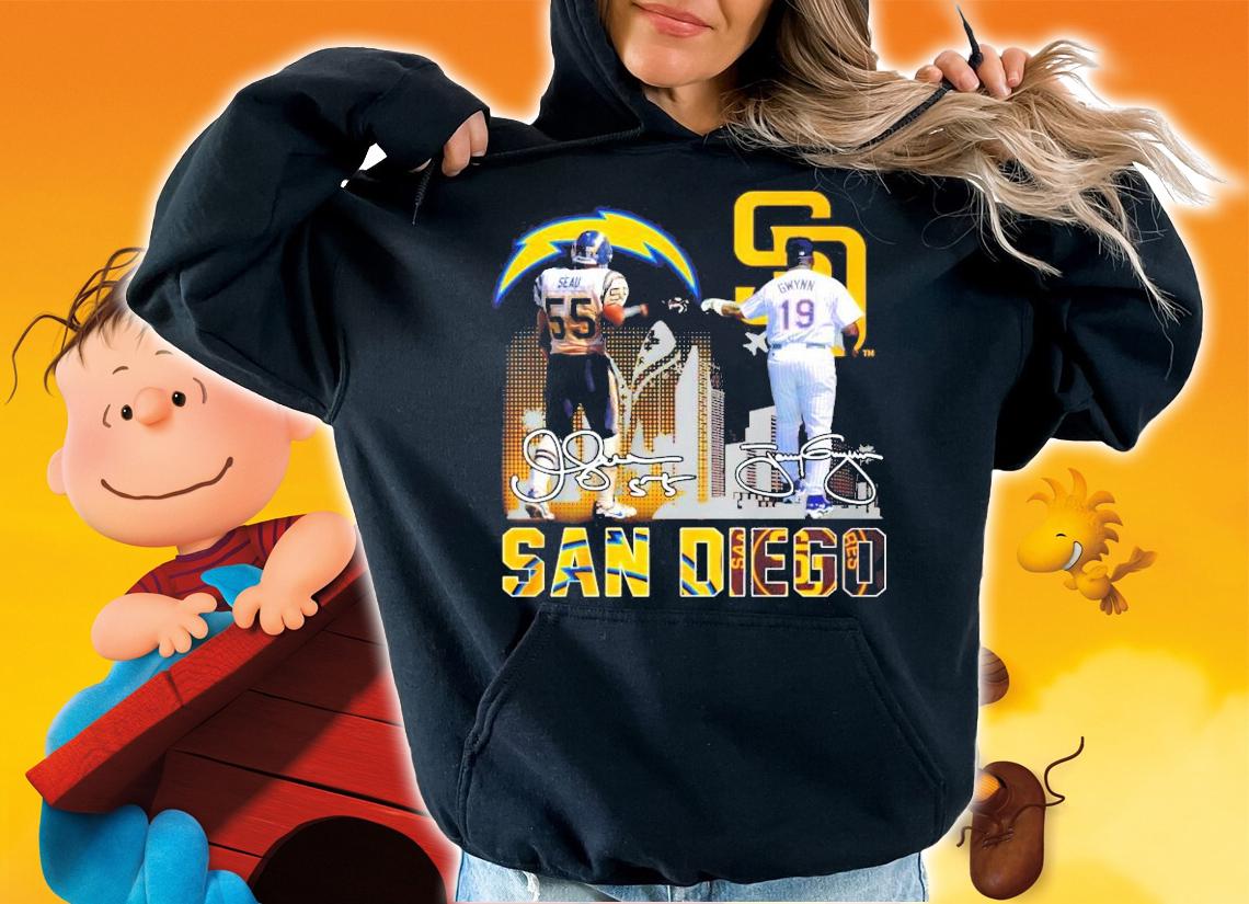 San Diego Seau Gwynn signature shirt hoodie