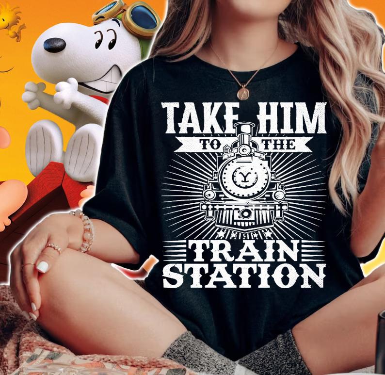 Take Him To The Train Station Vintage T-Shirt woman shirt