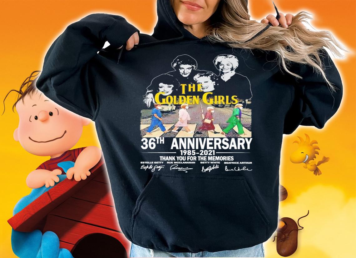 The Golden Girls 36th anniversary 1985-2021 signatures Abbey Road shirt