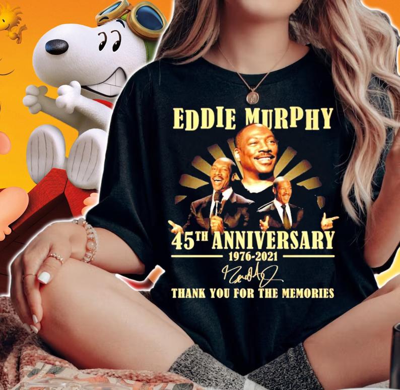 Eddie Murphy 45th anniversary 1976-2021 signature shirt woman shirt