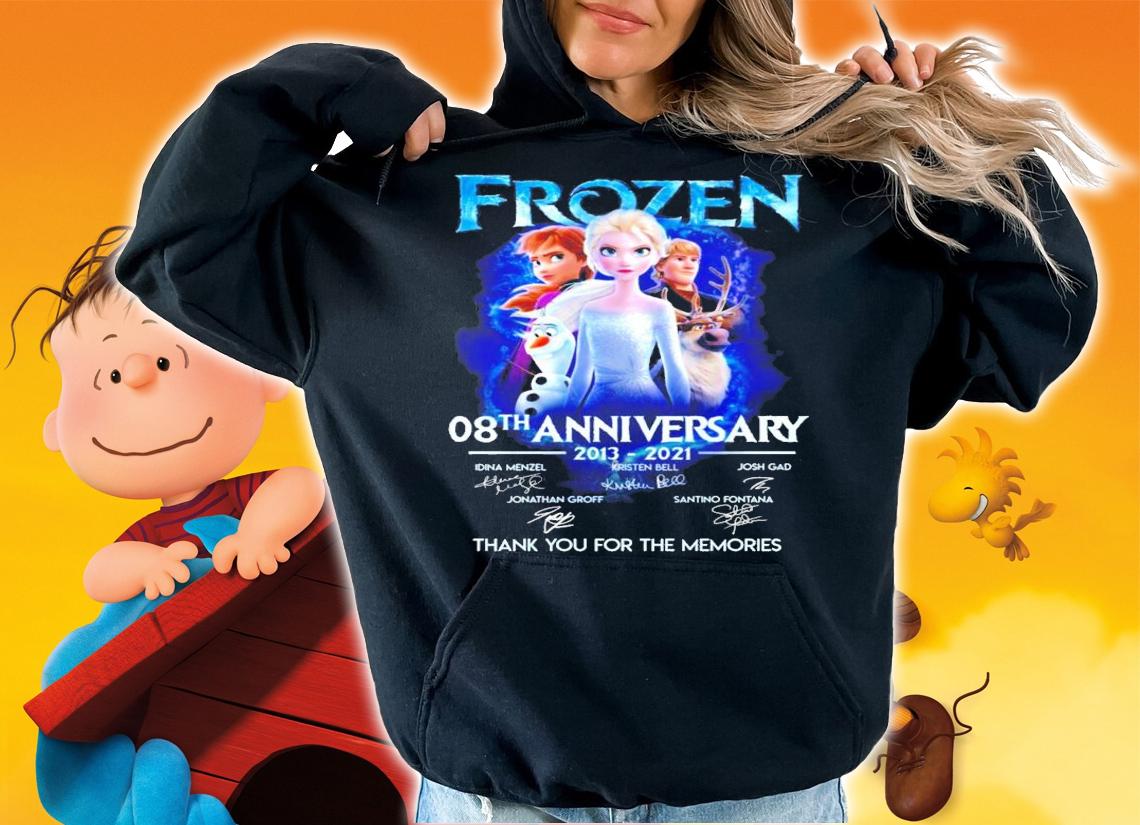 Frozen 08th anniversary 2013-2021 thank you for the memories shirt