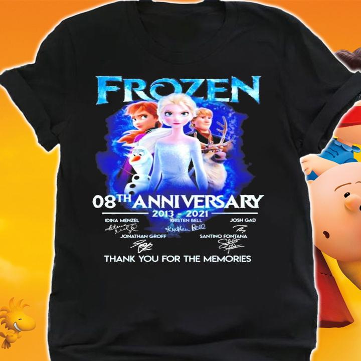 Frozen 08th anniversary 2013-2021 thank you for the memories shirt