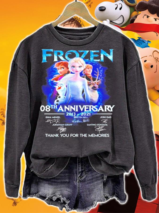 Frozen 08th anniversary 2013-2021 thank you for the memories shirt