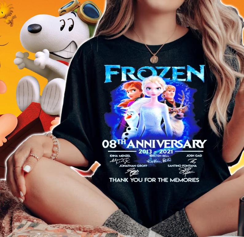 Frozen 08th anniversary 2013-2021 thank you for the memories shirt