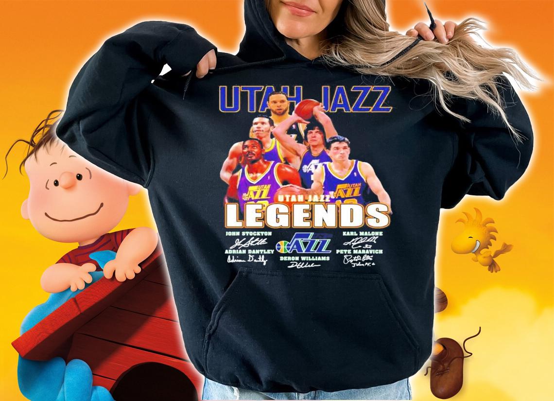 Legends Utah Jazz signature shirt hoodie