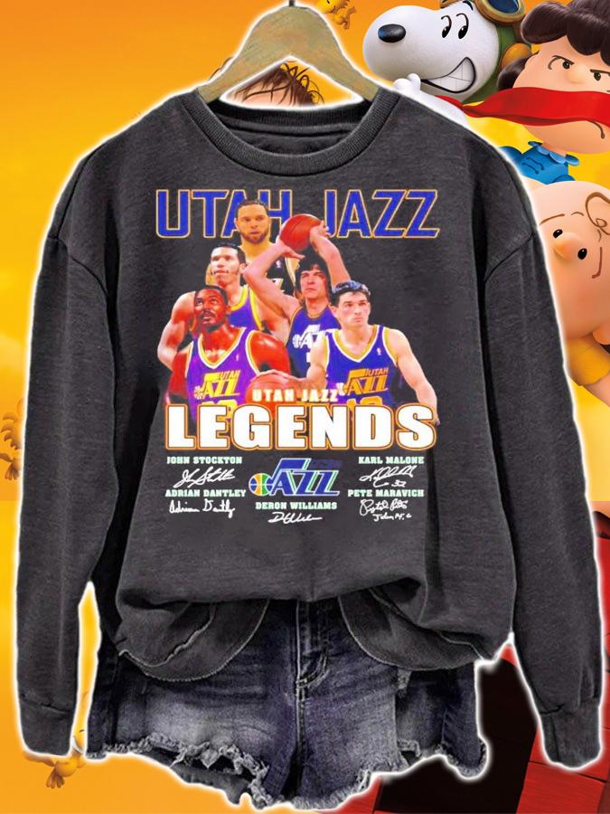 Legends Utah Jazz signature shirt sweatshirt