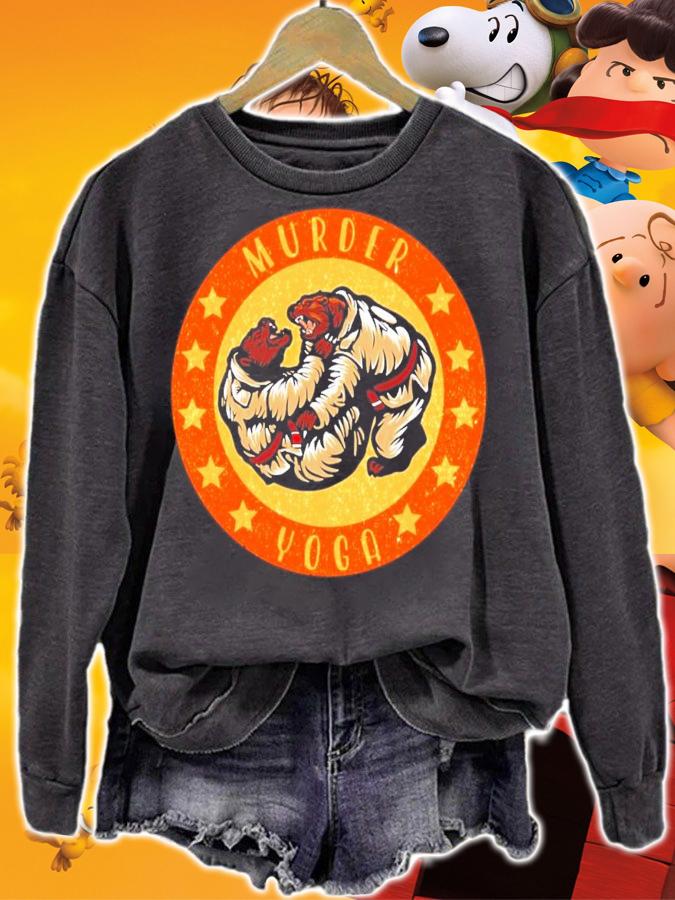 Murder Yoga bear shirt