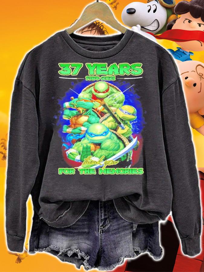 Ninja Turtles 37 years 1984-2021 thank you for the memories shirt sweatshirt