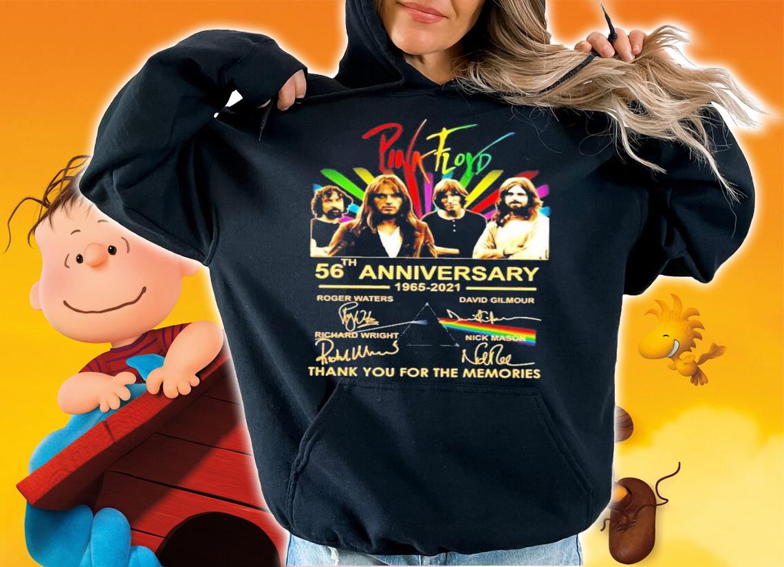 Pink FLoyd 56th anniversary 1965-2021 thank you for the memories t-shirt