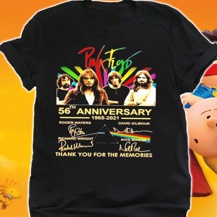 Pink FLoyd 56th anniversary 1965-2021 thank you for the memories t-shirt