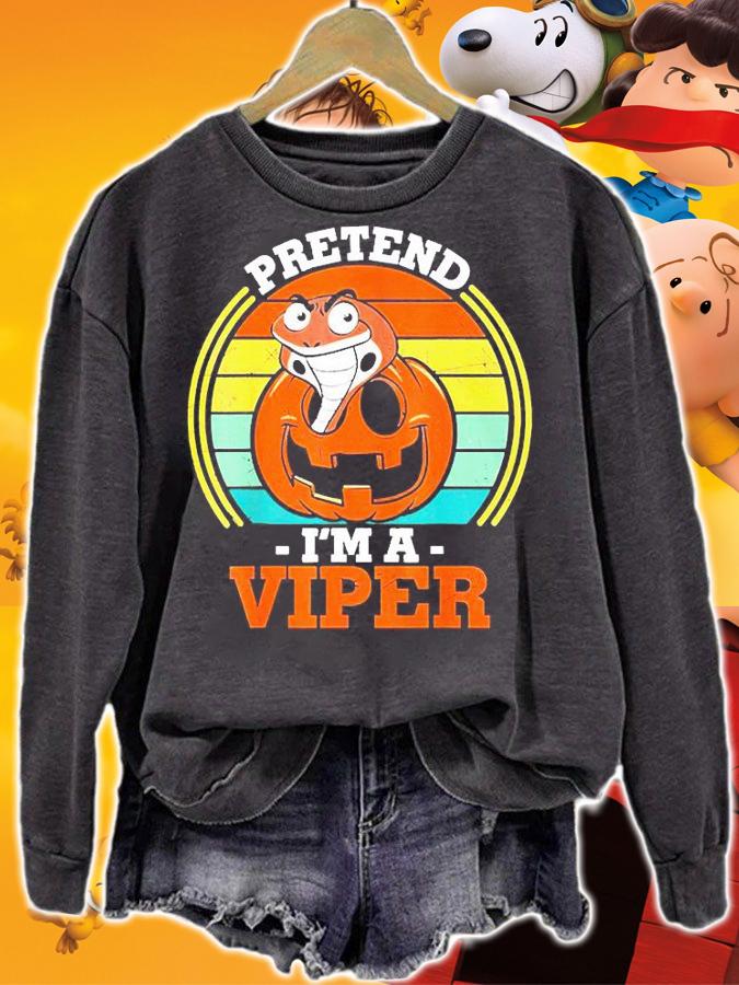 Pretend I'm a Viper Halloween Vintage T-shirt