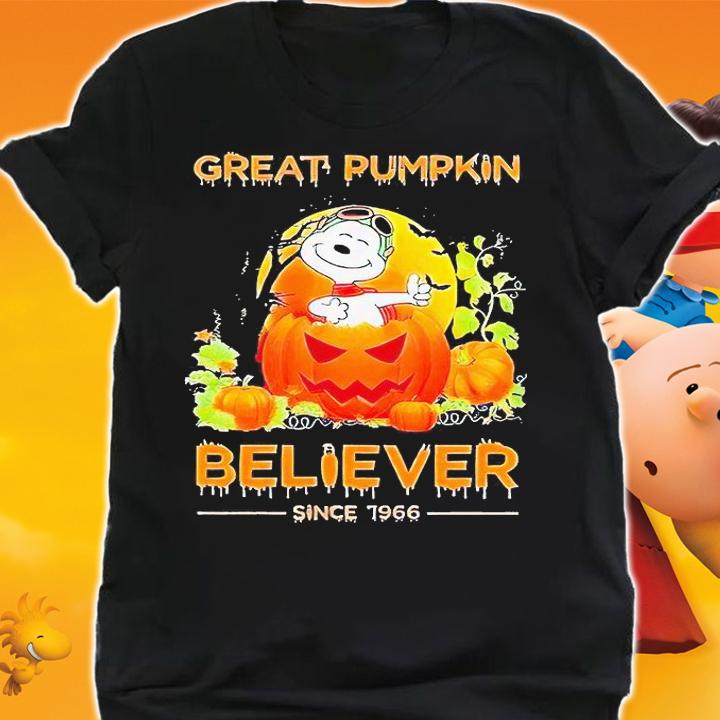 Snoopy great Pumpkin believer since 1966 Halloween T-shirts, hoodie and sweatshirt