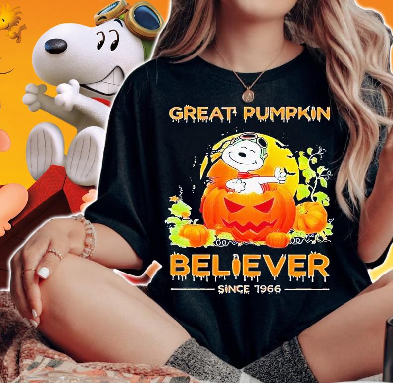Snoopy great Pumpkin believer since 1966 Halloween T-shirts, hoodie and sweatshirt