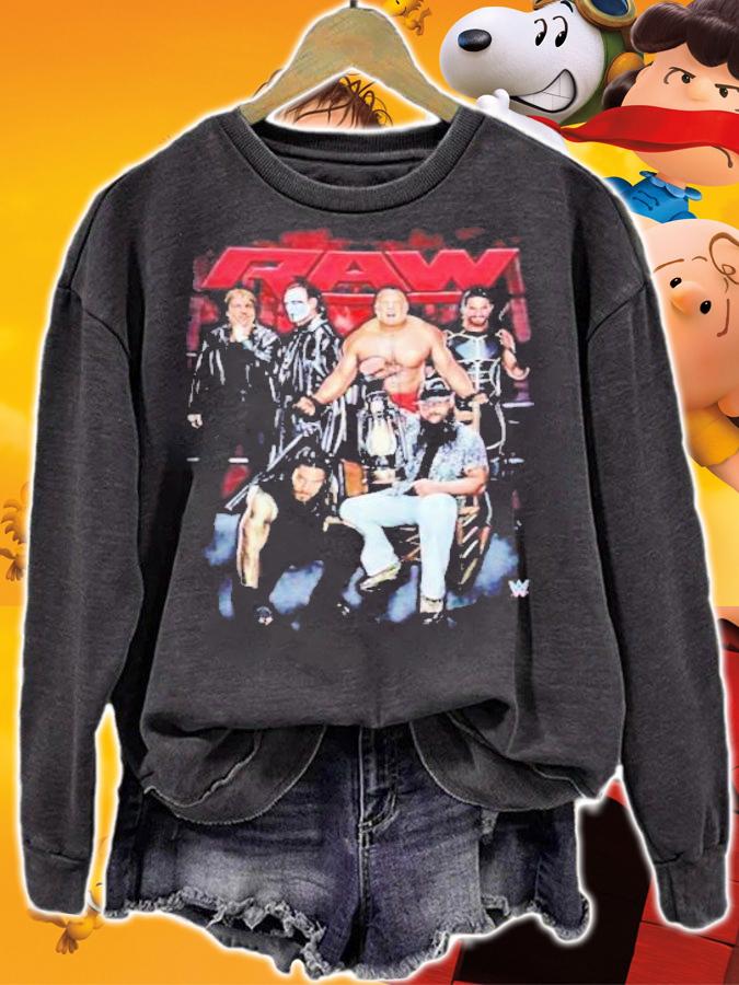 WWE Raw Brock Lesnar Wyatts and Sting shirt