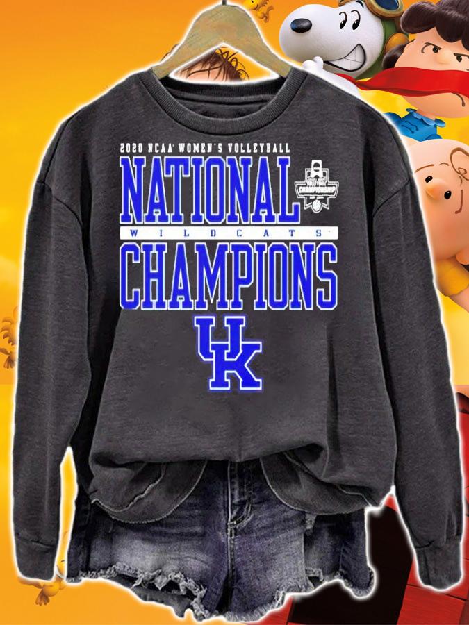 2020 NCAA women's Volleyball National Wildcats Champions UK shirt sweatshirt