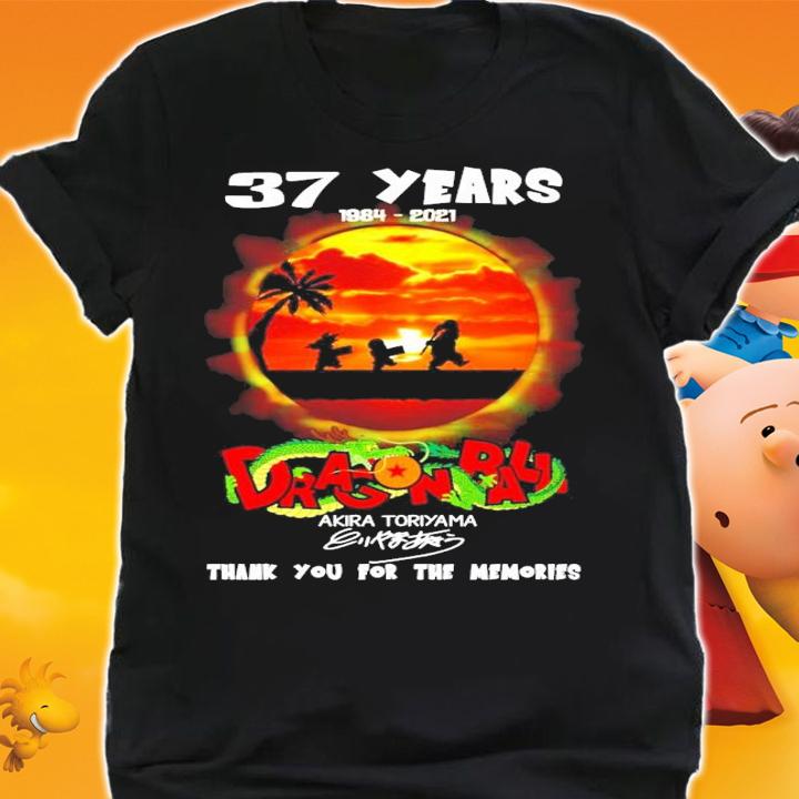 37 years 1984-2021 Dragon Ball Akira Toriyama thank you for the memories shirt shirt