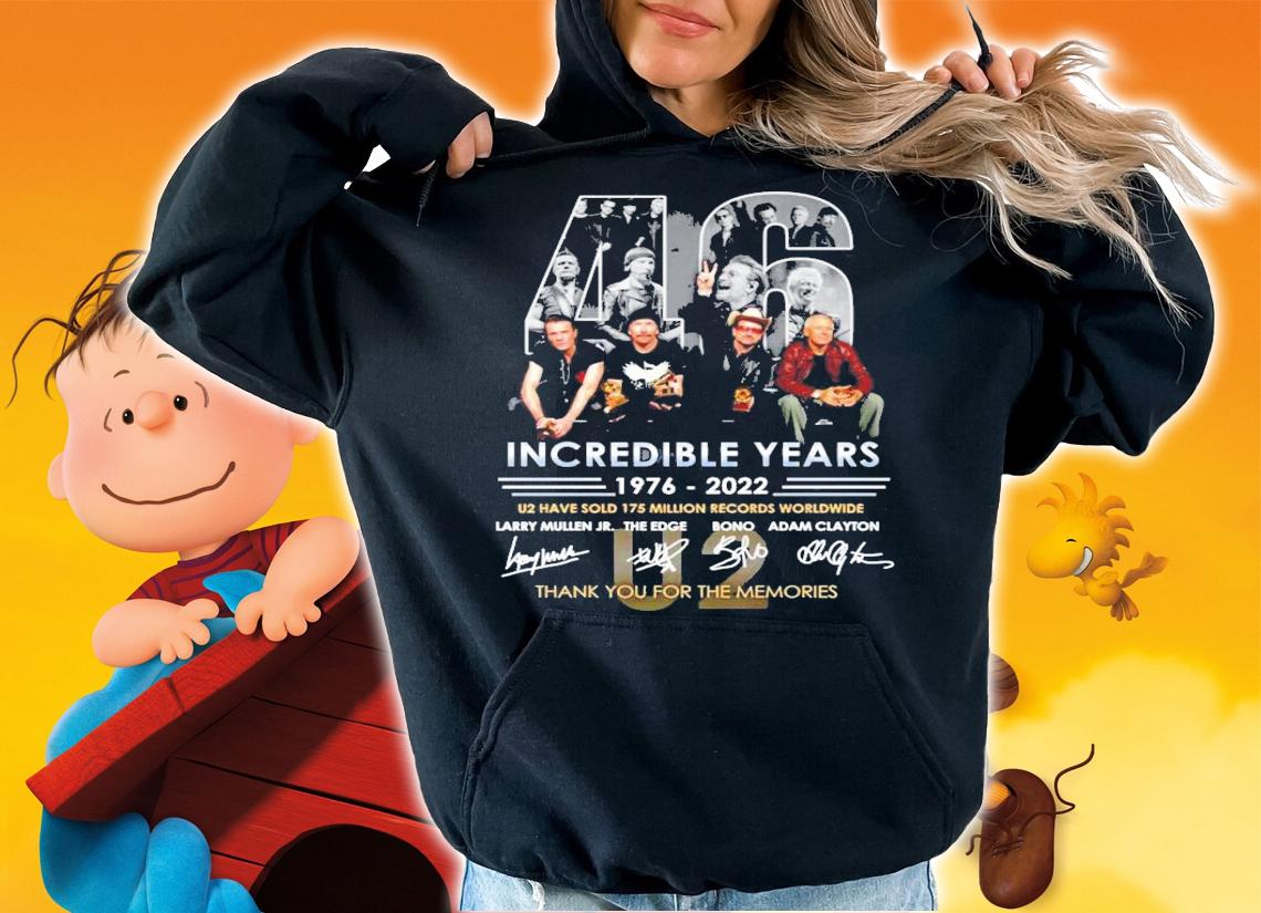 46 Incredible years 1976-2022 signatures shirt hoodie