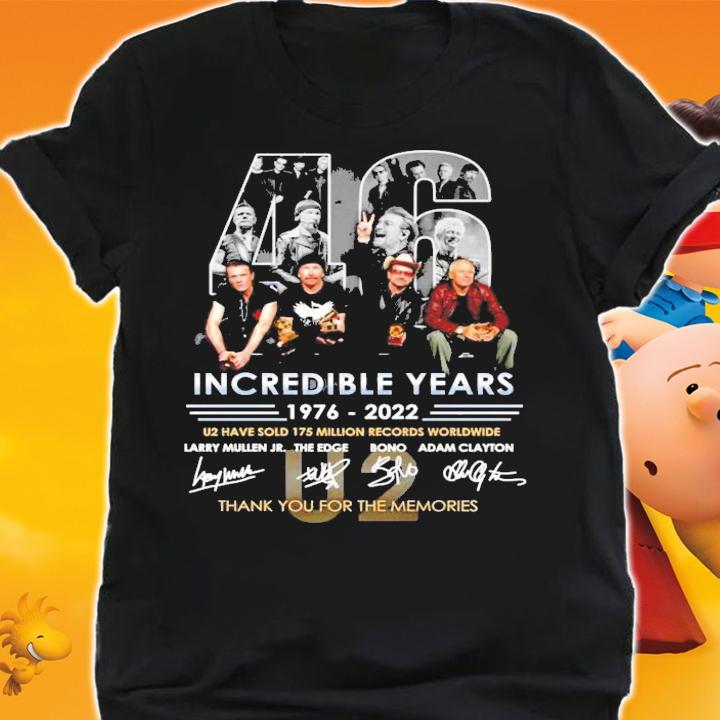 46 Incredible years 1976-2022 signatures shirt shirt
