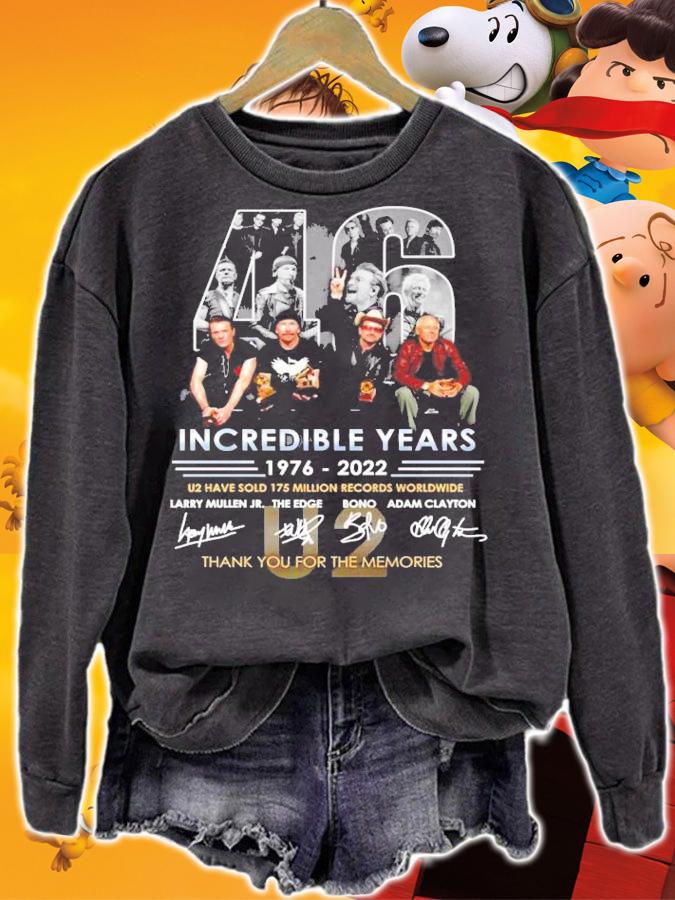 46 Incredible years 1976-2022 signatures shirt sweatshirt
