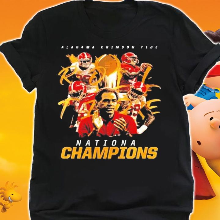 Alabama Crimson Tide Nationa Champions Roll Tide team t-shirt shirt