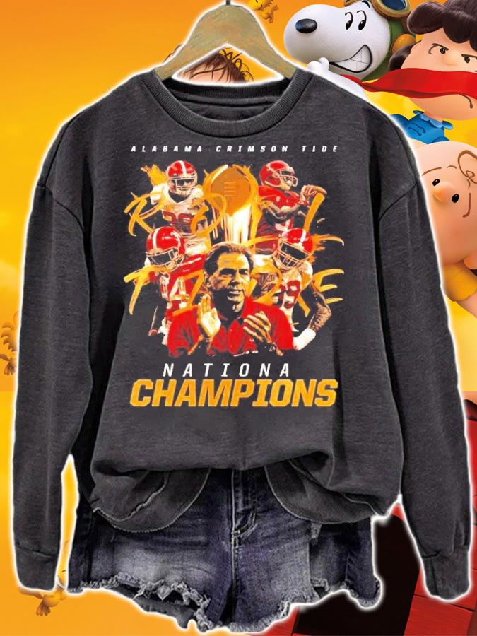 Alabama Crimson Tide Nationa Champions Roll Tide team t-shirt sweatshirt