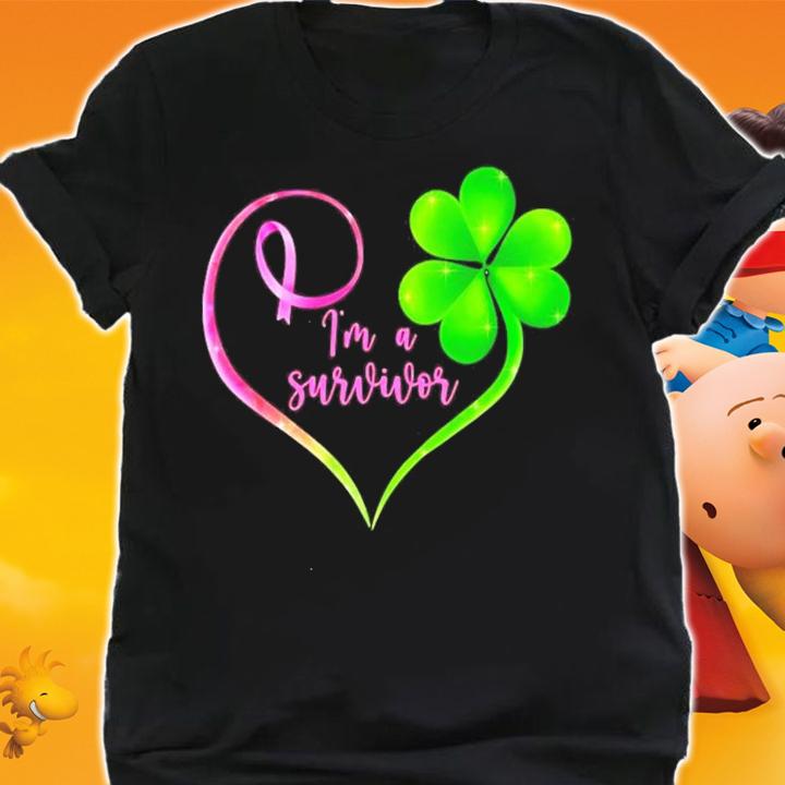 Breast cancer Irish Im a survivor heart shirt shirt